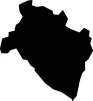Yeallequelleh Liberia silhouette map vector