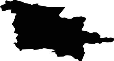 Yelnikovsky District Russia silhouette map vector