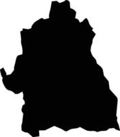Yinmarbin Myanmar silhouette map vector