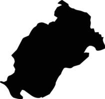 Yizhu Taiwan silhouette map vector