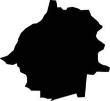 Yongkang Taiwan silhouette map vector