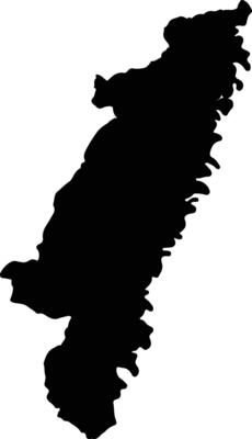 Yotoco Colombia silhouette map