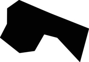 Yuanyangxian China silhouette map vector