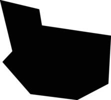 Yunanxian China silhouette map vector