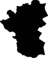 Yunusemre Turkey silhouette map vector