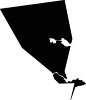 Yunxiaoxian China silhouette map vector