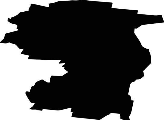 Yurgamyshsky District Russia silhouette map
