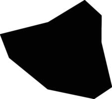 Yushexian China silhouette map vector