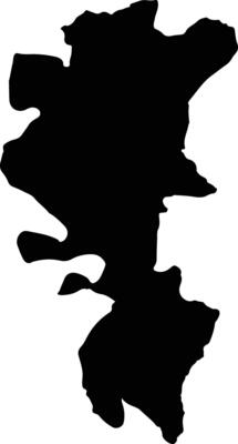 Zabzugu Ghana silhouette map