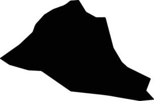 Zarghun Shahr Afghanistan silhouette map vector
