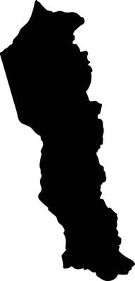 Zarumilla Peru silhouette map