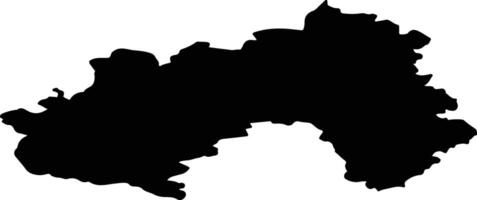 Zaubes pag Latvia silhouette map vector