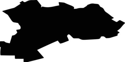 Zavyalovsky District Russia silhouette map vector
