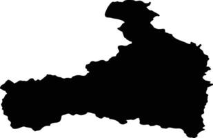 Zell am See Austria silhouette map vector