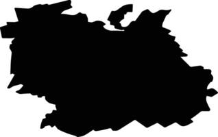 Zemetchinsky District Russia silhouette map vector