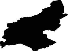 Zentenes pag Latvia silhouette map vector