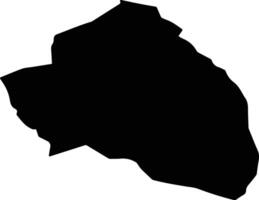 Zereg Mongolia silhouette map vector