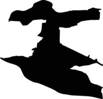 Zevenaar Netherlands silhouette map vector