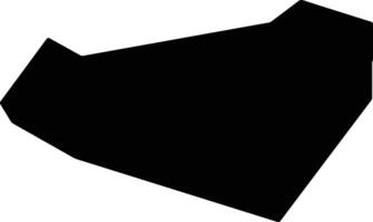 Zhaotongshi China silhouette map vector