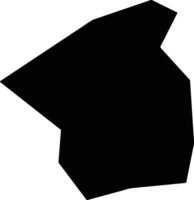 Zhaozhuangshi China silhouette map vector