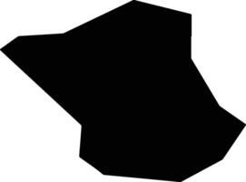 Zhengxiangbaiqi China silhouette map vector