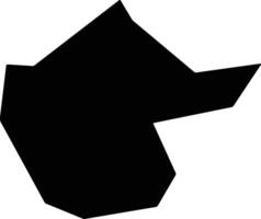 Zhengyangxian China silhouette map vector