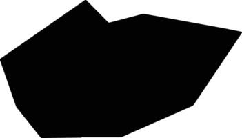 Zhenxiongxian China silhouette map vector