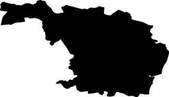 Zhirnovsky District Russia silhouette map vector