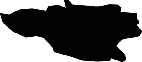 Zhlobin Belarus silhouette map vector