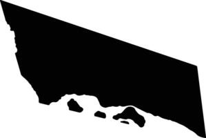 Zhoushanshi China silhouette map vector
