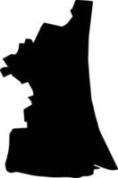 Zhuangwei Taiwan silhouette map vector