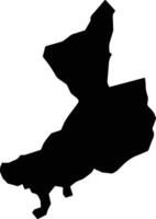 Zhutian Taiwan silhouette map vector
