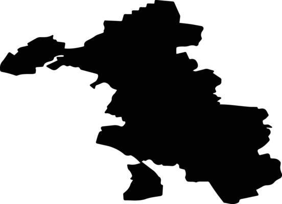Zianchurinsky District Russia silhouette map