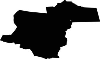 Ziemera pag Latvia silhouette map vector