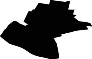 ZIMNICEA Romania silhouette map vector