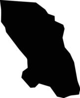 Zio Togo silhouette map vector