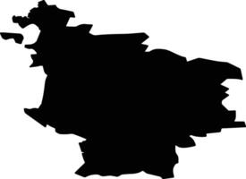 Zlynkovsky District Russia silhouette map vector