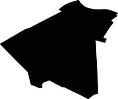 Zoeterwoude Netherlands silhouette map vector