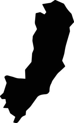 Zone 3 Ethiopia silhouette map