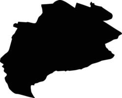 ZORLENTU MARE Romania silhouette map vector