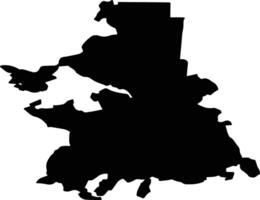 Zubovo Polyansky District Russia silhouette map vector