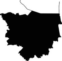 Zululand South Africa silhouette map vector