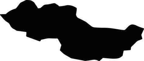 Zurzach Switzerland silhouette map vector