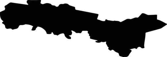 Zvirgzdenes pag Latvia silhouette map vector