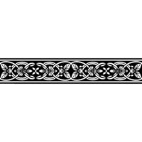 Intricate Floral Border, Vintage Style, Decorative Element - Art nouveau vector
