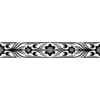 Elegant Floral Border, Vintage , Decorative Element, alternate version 132 vector