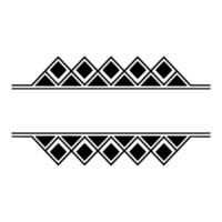 Geometric Diamond Border, Minimalist, Line vector