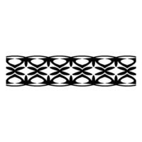Geometric Border, Mid-Century Modern Pattern, Minimalist vector