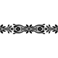 Elegant Floral Border, Vintage , Decorative Element, alternate version 143 vector