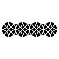 Geometric Border, Circular Motif, Minimalist, Pattern vector